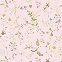 Gardintyger Mönstrade|Arvidssons Textil<Arvidssons textil Blomsteryra rosa blommigt tyg