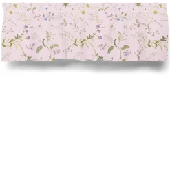Gardinkappor Mönstrade<Arvidssons textil Blomsteryra rosa gardinkappa metervara