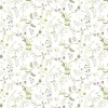 Mönstrade Kuddfodral<Arvidssons textil Blomsteryra vit kuddfodral