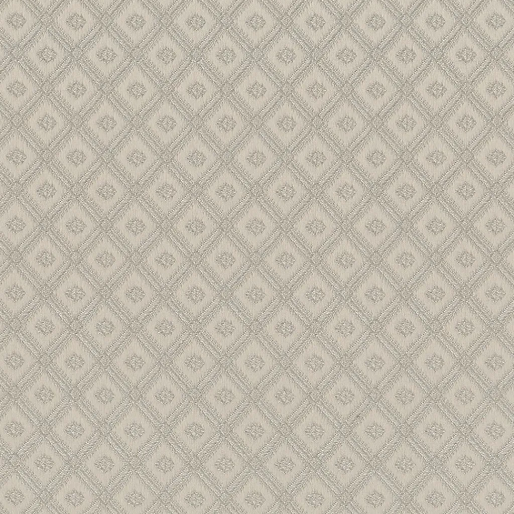 Rutiga Möbeltyger|Mönstrade Möbeltyger<Nordisk Textil Borgholm creme - rutigt möbeltyg i klassisk stil