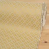 Rutiga Möbeltyger|Mönstrade Möbeltyger<Nordisk Textil Borgholm guld - rutigt möbeltyg i klassisk stil