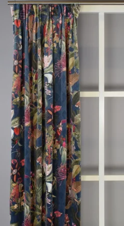 Gardiner Mönstrade|Sammetstyger< Botanic chic sammetsgardiner