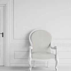 Enfärgade Möbeltyger< Boucle Deluxe offwhite möbeltyg