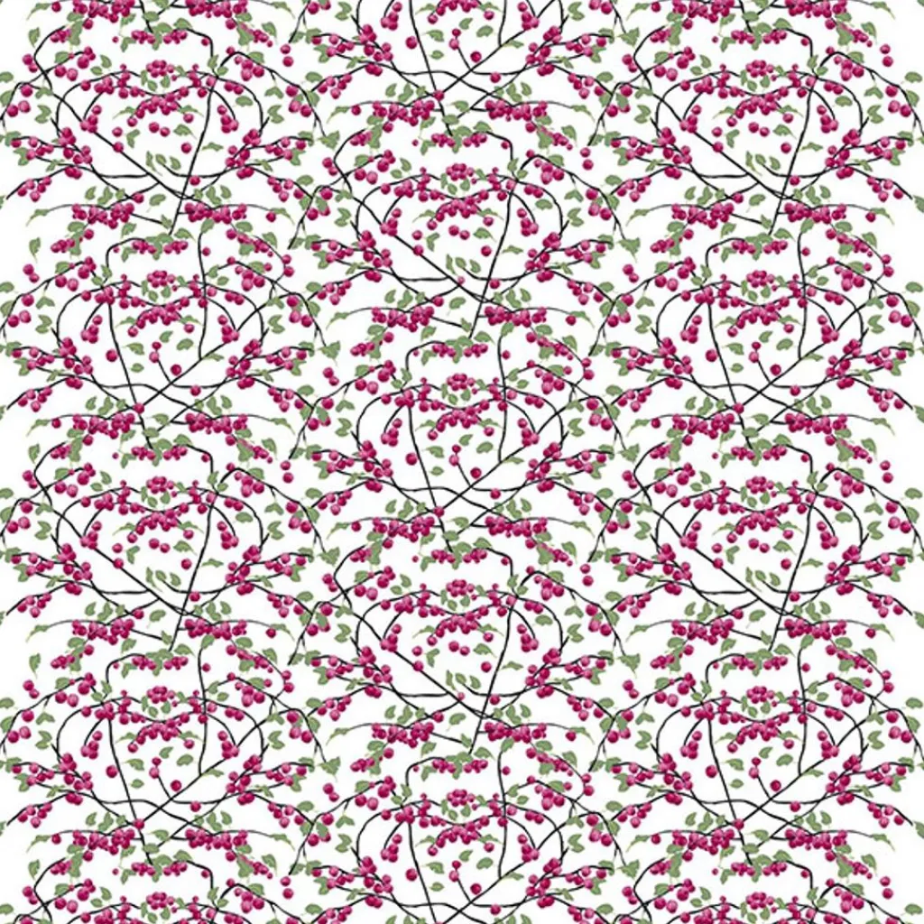 Arvidssons Textil<Arvidssons textil Bärig cerise tyg