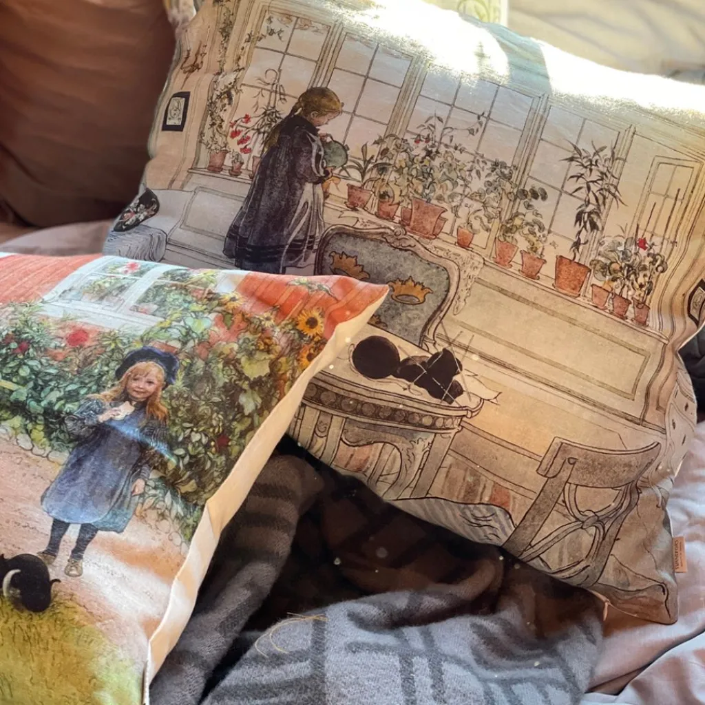 Mönstrade Kuddfodral<Svanefors Brita kuddfodral - Carl Larsson