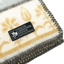 Ullfiltar<Kerstin Landström Design Brunkulla grå-ockra ullfilt -
