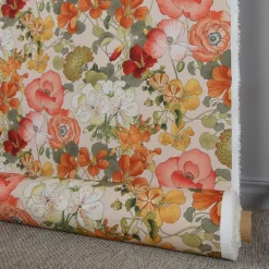 Gardintyger Mönstrade<Nordisk Textil Capucine orange gardintyg