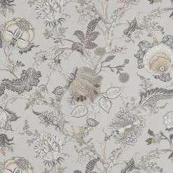 Gardintyger Mönstrade<Nordisk Textil Ceylan beige-gul tyg