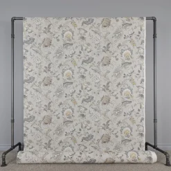 Gardintyger Mönstrade<Nordisk Textil Ceylan beige-gul tyg