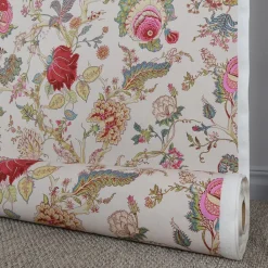 Gardintyger Mönstrade<Nordisk Textil Ceylan beige-multi tyg