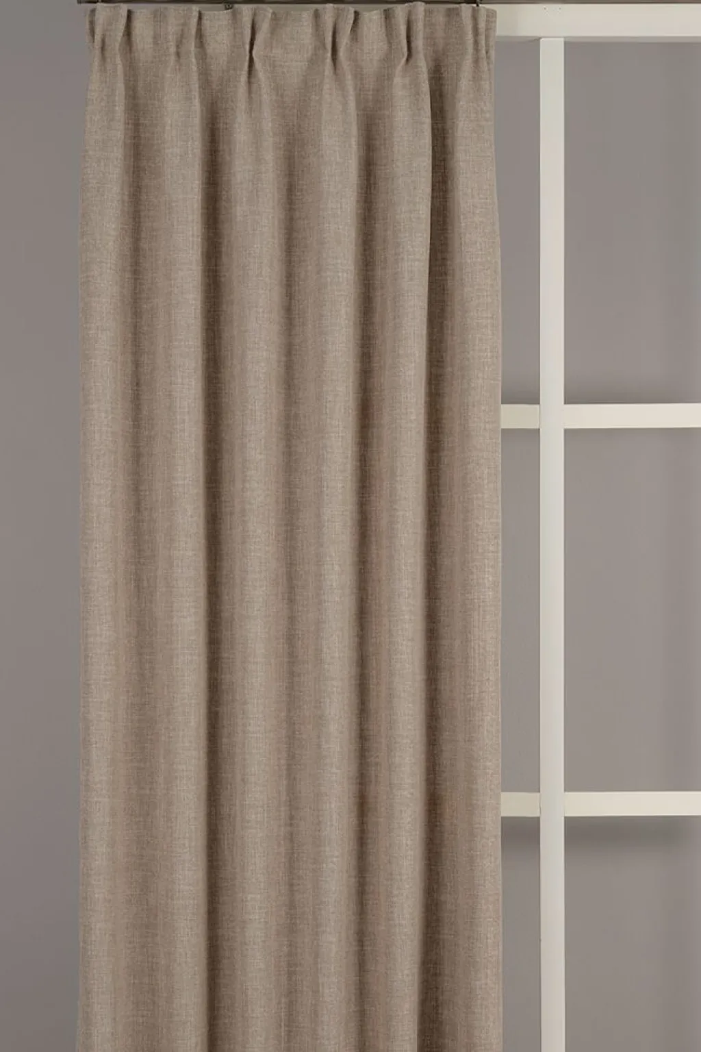 Gardiner Enfärgade<Redlunds Charlie beige gardiner - elegant struktur och mjukt fall