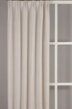 Gardiner Enfärgade<Redlunds Charlie ecru gardiner - elegant struktur och mjukt fall