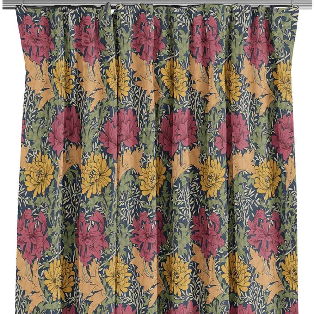 Gardiner Mönstrade<Nordisk Textil Chrysanthemum Bloom gardiner
