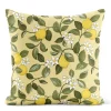 Mönstrade Kuddfodral<Arvidssons textil Citronlycka gul kuddfodral med citroner