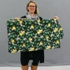 Gardinkappor Mönstrade<Arvidssons textil Citronlycka svart gardinkappa med citroner metervara