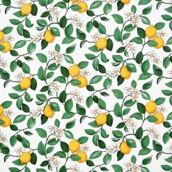 Arvidssons Textil|Textilvaxduk<Arvidssons textil Citronlycka vit textilvaxduk med citroner