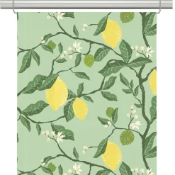 Panelgardiner<Arvidssons textil Citronträd grön panelgardiner