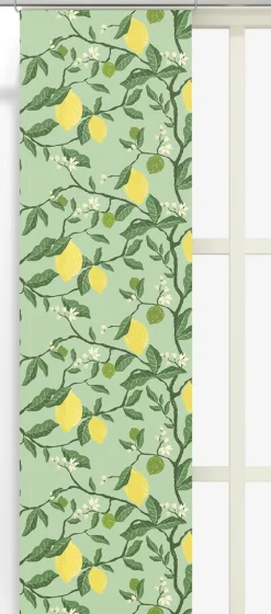 Panelgardiner<Arvidssons textil Citronträd grön panelgardiner