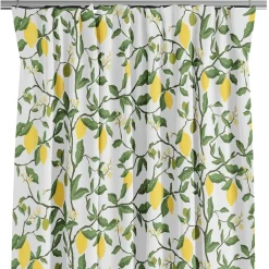 Gardiner Mönstrade<Arvidssons textil Citronträd gul - gardiner med citroner