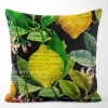 Mönstrade Kuddfodral<Arvidssons textil Citrus svart kuddfodral
