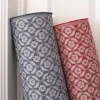 Mönstrade Möbeltyger|Bolster< Clover marin tyg