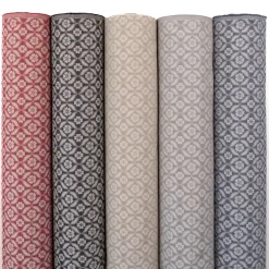 Mönstrade Möbeltyger|Bolster< Clover marin tyg