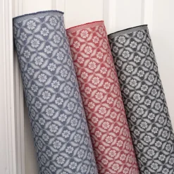 Mönstrade Möbeltyger|Bolster< Clover svart tyg