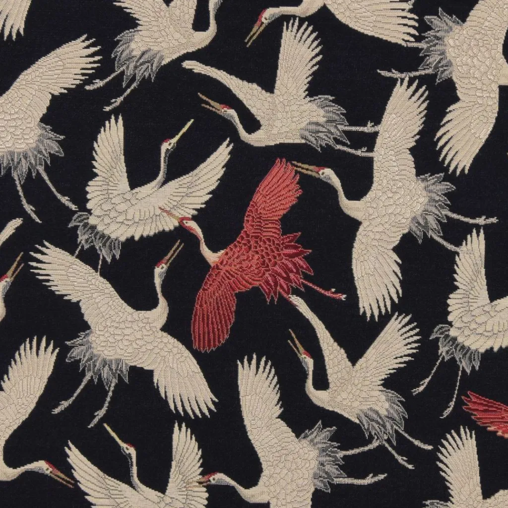 Mönstrade Möbeltyger< Cranebird paradise gobeläng