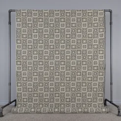 Rutiga Möbeltyger|Mönstrade Möbeltyger<Arvidssons textil Cristina beige mormorsruta möbeltyg