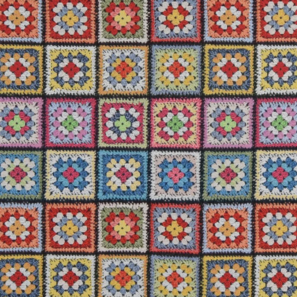 Rutiga Möbeltyger|Mönstrade Möbeltyger<Arvidssons textil Cristina multi mormorsruta möbeltyg