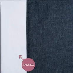 Mörkläggningsgardiner|Gardiner Enfärgade< Cru blå mörkläggningsgardin dubbel bredd 1-pack