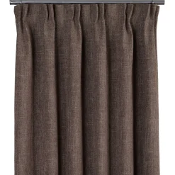 Mörkläggningsgardiner|Gardiner Enfärgade< Cru brun mörkläggningsgardin dubbel bredd 1-pack