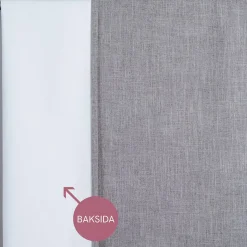 Mörkläggningsgardiner|Gardiner Enfärgade< Cru grå mörkläggningsgardin dubbel bredd 1-pack