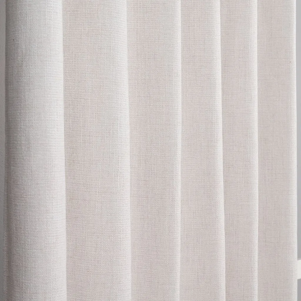 Mörkläggningsgardiner|Gardiner Enfärgade< Cru offwhite mörkläggningsgardin dubbel bredd 1-pack