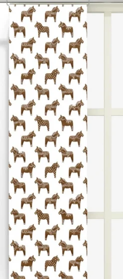 Panelgardiner|Rea Gardiner<Arvidssons textil Dalapeppisar vit panelgardiner