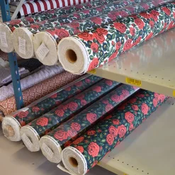 Gardintyger Mönstrade|Jultyger<Nordisk Textil Dalaros vit tyg
