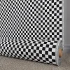 Rutiga Möbeltyger<Nordisk Textil Damier schackrutigt jaquardtyg i svart och vitt för möbelklädsel