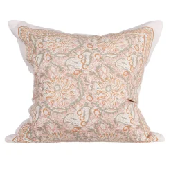 Mönstrade Kuddfodral<Fondaco Dante rosa kuddfodral med blomstermönster i bomull 48x48cm