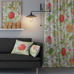 Gardiner Mönstrade|Linnetyger<Nordisk Textil Darjeeling lin gardiner