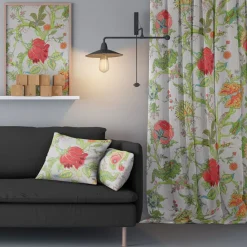 Gardintyger Mönstrade<Nordisk Textil Darjeeling tyg