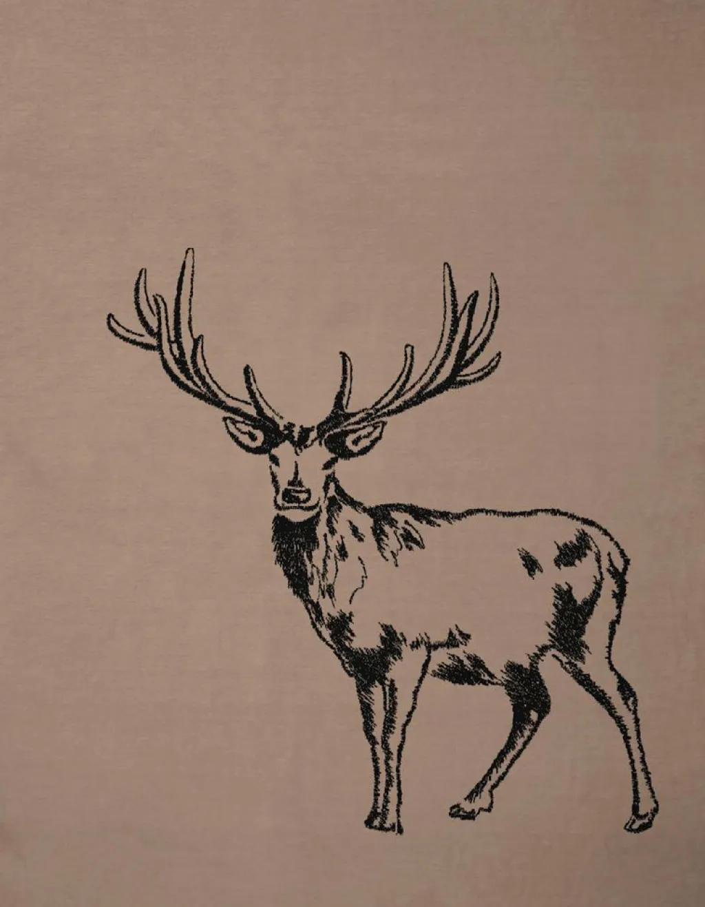 Bomullsfiltar<Biederlack Deer beige filt
