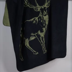 Bomullsfiltar<Biederlack Deer grön filt
