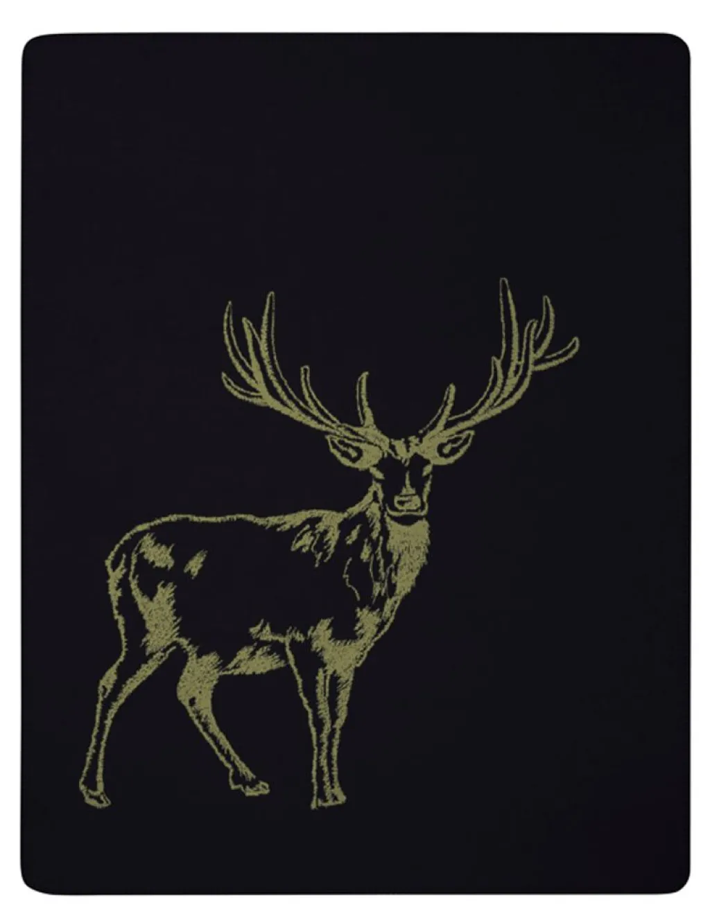 Bomullsfiltar<Biederlack Deer grön filt