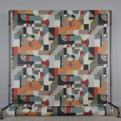 Gardintyger Mönstrade<Nordisk Textil Delaunay tyg