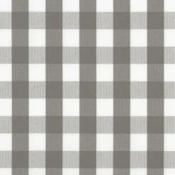 Rutiga Möbeltyger|Rutor & Ränder<Nordisk Textil Dewon ljusgrå-vit rutigt tyg