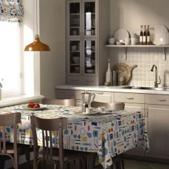 Bordsduk<Arvidssons textil Dinner blå bordsduk