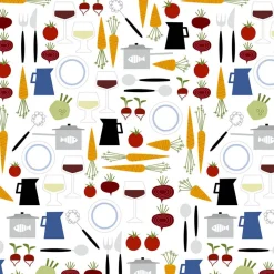 Gardintyger Mönstrade|Arvidssons Textil<Arvidssons textil Dinner multi tyg
