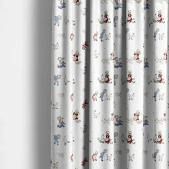 Gardintyger Mönstrade|Barnmönster<Arvidssons textil Emil & Ida i Hönsgården vit bomullstyg – Emil i Lönneberga