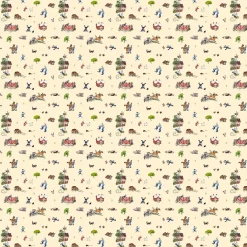 Gardintyger Mönstrade|Barnmönster<Arvidssons textil Emil i Katthult beige tyg