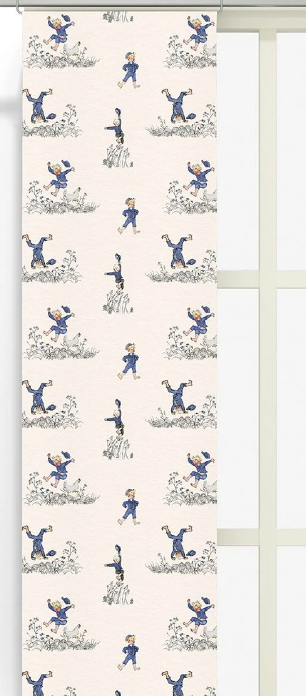 Panelgardiner<Arvidssons textil Emils Glädjeskutt beige panelgardiner